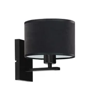 Lampy ścienne - Czarny kinkiet industrialny ELVORA VELUR - miniaturka - grafika 1