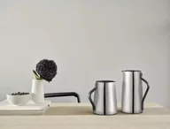 Dzbanki i imbryki - Stelton Emma - dzbanek próżniowy na herbatę 1 litr, stal nierdzewna / czarny uchwyt - miniaturka - grafika 1