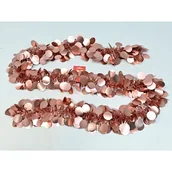 Ozdoby bożonarodzeniowe - Łańcuch choinkowy 13 cm x 2 m pudrowy róż - miniaturka - grafika 1