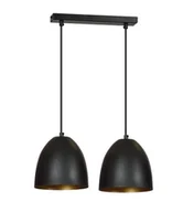 Lampy sufitowe - Emibig Lenox lampa wisząca 2-punktowa czarna/złota 410/2 410/2 - miniaturka - grafika 1