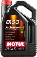 Oleje silnikowe - Motul 8100 X-clean+ Efe 0W30 5L - miniaturka - grafika 1