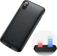 Etui i futerały do telefonów - Baseus Baseus Continuous Backpack etui pokrowiec z wbudowanym powerbankiem 4000 mAh iPhone XS / X czarny ACAPIPH58-BJ01 uniwersalny - miniaturka - grafika 1
