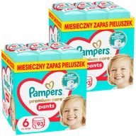 Pieluchy - Zestaw Pampers Premium Care Pants, pieluchomajtki, rozmiar 6, 13-19 kg, 2 x 93 sztuki - miniaturka - grafika 1