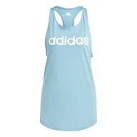 Koszulki i topy damskie - adidas W Lin TK Biustonosz tank top Damski, Preloved niebieski/biały, XS - miniaturka - grafika 1