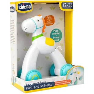 Zabawka edukacyjna CHICCO Baby Sense & Focus Konik Push Go Rozwój ruchowy 00009948000000 - Zabawki interaktywne dla dzieci - miniaturka - grafika 1