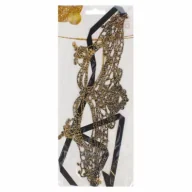 Dodatki do strojów karnawałowych - Arpex Ozdoba karnawałowa Maska koronkowa złota - miniaturka - grafika 1