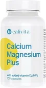 Suplementy diety - Calcium Magnesium Plus D3 i K2 Calivita 100 kapsułek - miniaturka - grafika 1