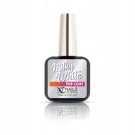 Lakiery hybrydowe - Nc Milky White top hybrydowy 6ml do babyboomer - miniaturka - grafika 1
