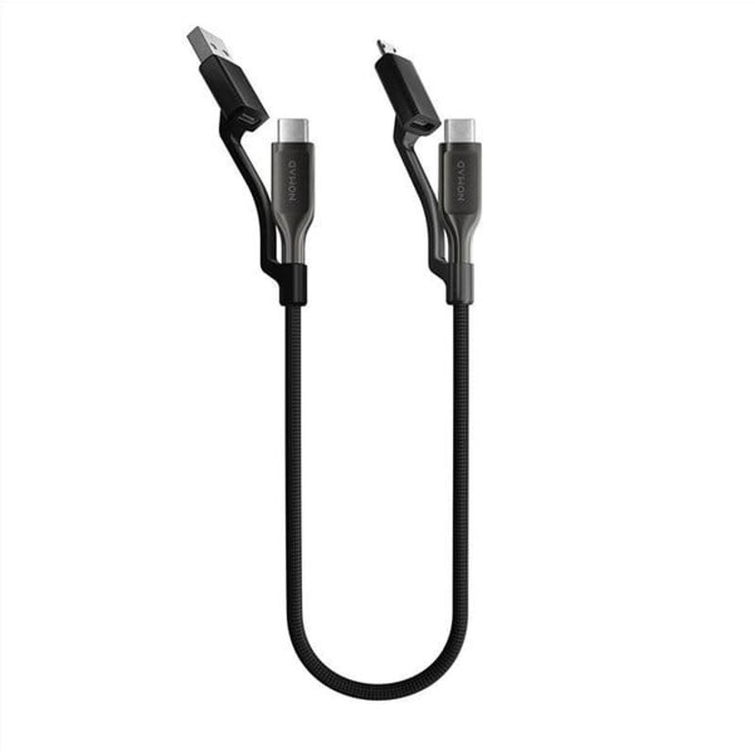 Nomad Universal Kevlar Cable USB-C, 0.3m, carbide NM014926848