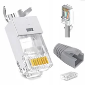 Wtyczki i adaptery - Wtyk ekranowany STP RJ45 kat.6a kat7 10 sztuk - miniaturka - grafika 1