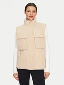 Kamizelki damskie - Guess Bezrękawnik Aurelie V4YL00 WG982 Beżowy Regular Fit - miniaturka - grafika 1