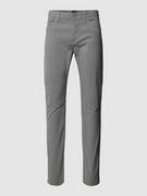Spodnie męskie - Chinosy o kroju slim fit z fakturowanym wzorem model ‘Delaware’ - miniaturka - grafika 1
