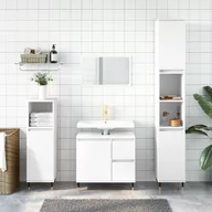 Toaletki - Szafka łazienkowa, biała, 65x33x60 cm, materiał drewnopochodny Lumarko! - miniaturka - grafika 1