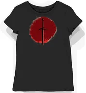 Koszulki i topy damskie - Koszulka damska czarna z motywem czerwonego miecza M - miniaturka - grafika 1