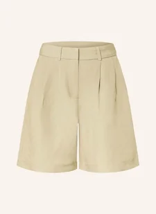 Only Szorty Z Dodatkiem Lnu gruen - ONLY - Spodnie sportowe damskie - miniaturka - grafika 1