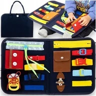 Zabawki sensoryczne - Tablica Sensoryczna Montessori Edukacyjna Zabawka Manipulacyjna Dla Dzieci - miniaturka - grafika 1