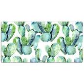 Podkładki na biurko - Ochronna mata na biurko Akwarela kaktus 120x60 cm, Dywanomat - miniaturka - grafika 1