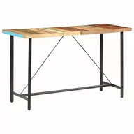 Ławy i stoliki kawowe - vidaXL Stolik barowy, 180x70x107 cm, lite drewno z odzysku vidaXL - miniaturka - grafika 1