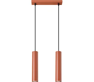 Sollux SL.1490 - Żyrandol na lince LAGOS 2xGU10/10W/230V czerwony - Lampy sufitowe - miniaturka - grafika 1