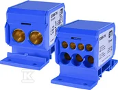 Inne akcesoria elektryczne - Blok rozdzielczy 192A (2x4-70mm2/3x2,5-25mm2+4x2,5-16mm2) niebieska EDBM-7/N - miniaturka - grafika 1