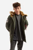 Kurtki męskie - Alpha Industries kurtka Polar Jacket męska kolor zielony zimowa 123144.257 - miniaturka - grafika 1