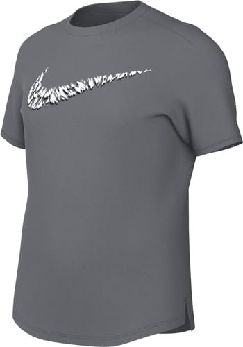 Nike Girl's Top G Nk One Ss Top Gx Vnr, Smoke Grey, FN9019-084, M