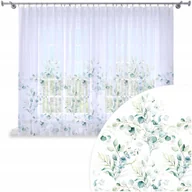 Firany - FIRANA GOTOWA 400x150 WOAL BARWIONA WZÓR NA ŻABKI 073 - miniaturka - grafika 1