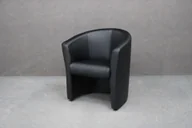 Fotele - Fotel Ben Tapicerowany Czarny 70X60X75 Cm B 1848 - miniaturka - grafika 1