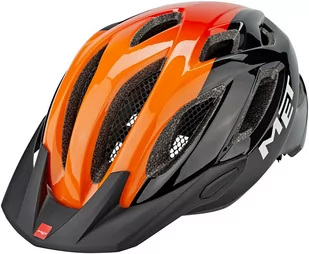 MET Crossover Kask rowerowy, black/orange glossy M | 52-59cm 2021 Kaski miejskie i trekkingowe 57001330 - Kaski rowerowe - miniaturka - grafika 1
