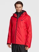 Kurtki narciarskie - 4F Kurtka narciarska H4Z22-KUMN001 Czerwony Regular Fit - miniaturka - grafika 1