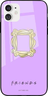 Etui Friends 006 Friends Premium Glass Fioletowy - Etui i futerały do telefonów - miniaturka - grafika 1