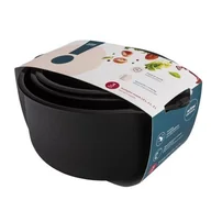 Miski i półmiski - Komplet 3 misek 1,5 l + 2 l + 3 l czarny - miniaturka - grafika 1