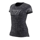 Koszulki i topy damskie - Nike Damska koszulka treningowa Dri-fit Black/Heather M - miniaturka - grafika 1
