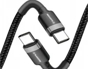 Kable USB - Kabel Usb Typ C - Usb Typ-c QC3.0 2,4A 1,2M Krótki - miniaturka - grafika 1