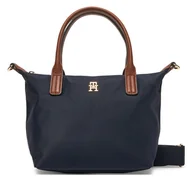 Torebki damskie - Torebka Tommy Hilfiger Popette Mini Tote AW0AW17709 Granatowy - miniaturka - grafika 1