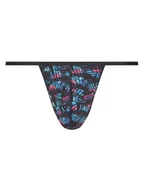 Majtki męskie - HOM Stringi Blackrock 402959 Kolorowy - miniaturka - grafika 1