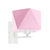 Lampy ścienne - Kinkiet LYSNE Dallas, 60 W, E27, jasnoróżowy/biały, 22x25 cm - miniaturka - grafika 1