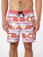 Kąpielówki męskie - Rip Curl Szorty kąpielowe w kolorze czerwono-błękitnym - miniaturka - grafika 1
