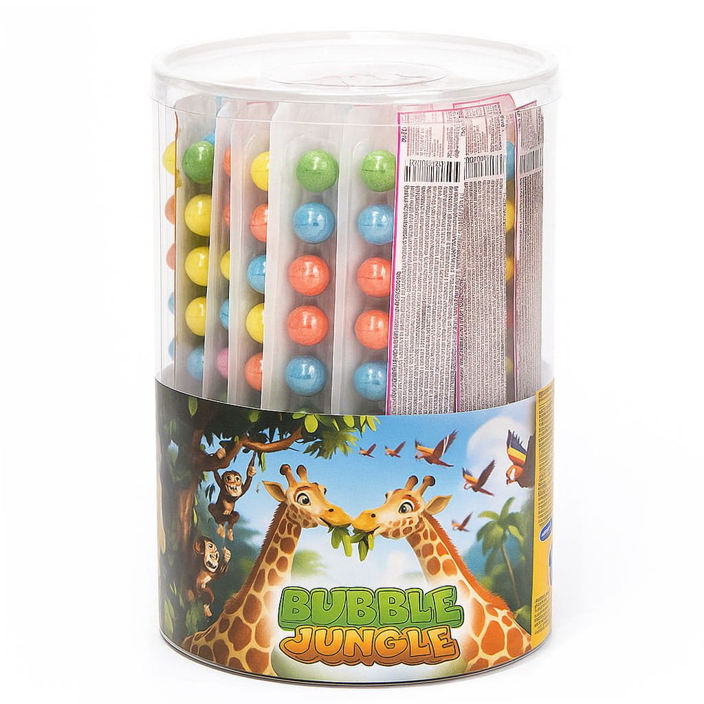 BUBBLE JUNGLE GUMA BALONOWA (25G) 42 SZT