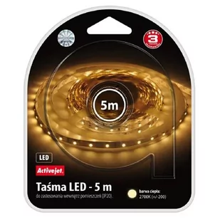 ACTIVEJET Taśma LED AJE-LED STRIPE 2700K IP20 ACTIVEJET - Taśmy LED - miniaturka - grafika 1