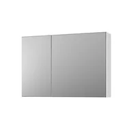 Szafki łazienkowe - Szafka łazienkowa wisząca z lustrem Krofam Arco 80 cm biały połysk 149-0017 - miniaturka - grafika 1