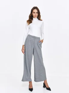 Eleganckie spodnie w drobną kratkę - Spodnie damskie Eleganckie spodnie w drobną kratkę - Spodnie damskie - miniaturka - grafika 1