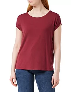 Koszulki i topy damskie - VERO MODA Damski T-shirt Vmava Plain Ss Top Ga Noos, tibetan red, L - grafika 1