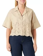 Koszule damskie - United Colors of Benetton Koszula damska, Beżowy 39a, L - miniaturka - grafika 1