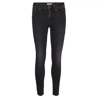 Spodnie damskie - VERO MODA Damskie spodnie jeansowe, czarny denim, (XS) W / 32L - grafika 1