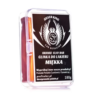 Silver King - Glinka Do Lakieru Miękka 180G (Pomarańczowa) - Kosmetyki samochodowe - miniaturka - grafika 1