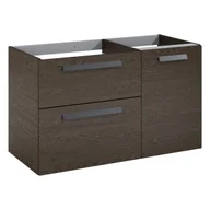 Szafki łazienkowe - Szafka pod umywalkę wisząca Ness 100x45.6x59 cm brązowa orzech Sensea - miniaturka - grafika 1