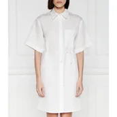 Sukienki - Calvin Klein Sukienka | z dodatkiem lnu - miniaturka - grafika 1