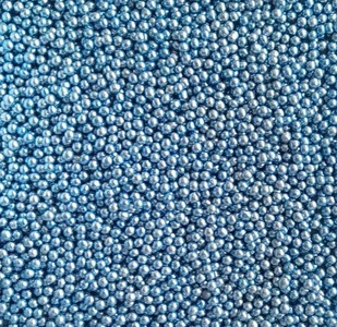 PEREŁKI CUKROWE METALICZNE niebieski jasne 5mm 25g - Dodatki do ciast w proszku - miniaturka - grafika 1