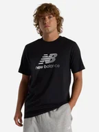 Koszulki męskie - T-shirt męski bawełniany New Balance Sport Essentials Gradient Logo MT51503 S Czarny (197967257278). T-shirty męskie - miniaturka - grafika 1